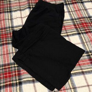 Old Navy, black linen wide leg pants